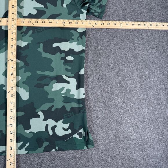 RLX Ralph Lauren Polo Shirt Mens Medium Green Camo Golf Wicking Stretch Tech - Picture 2 of 13